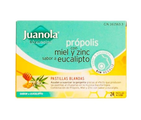 Juanola® própolis con miel y zinc 24uds