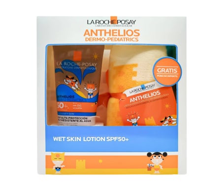 La Roche-Posay Anthelios Dermo-Pediatrics Loción Wet Skin SPF50+ 200ml + Poncho