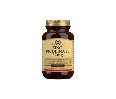 Solgar Picolinato de Zinc 22mg 100comp