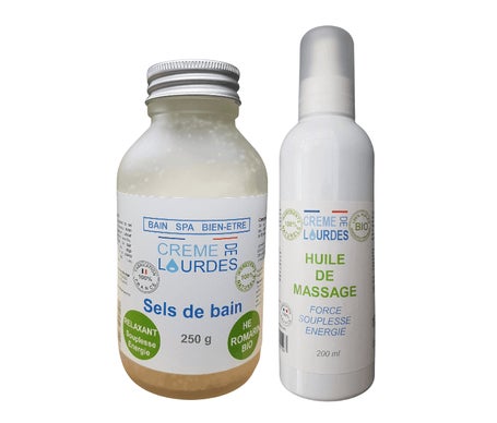 Creme de Lourdes Kit Spa Músculos Articulaciones Sales + Aceite