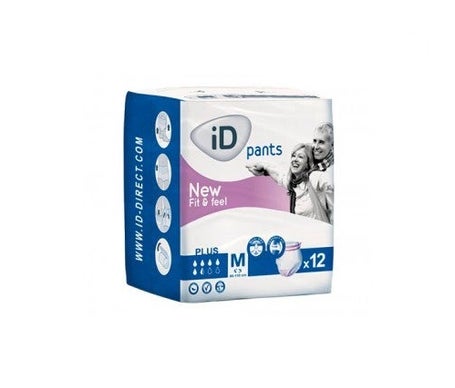 Id Pants Fit&Feel Plus T-M 12uds