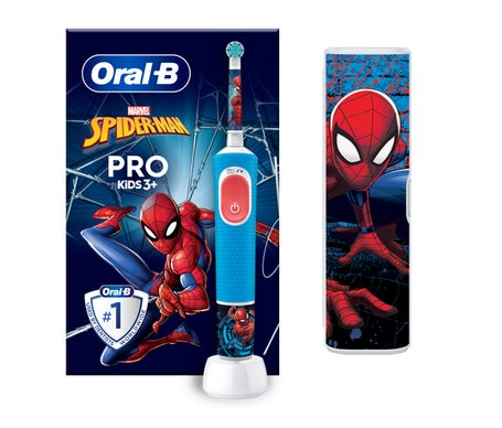 Oral-B Vitality Kids Box Spiderman Cepillo Recargable 1ud + Estuche
