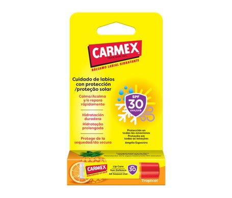 Carmex Tropical Bálsamo Labial Hidratante Stick Spf30 4,25g