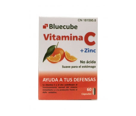 Bluecube Vitamina C+ Zinc 60 Caps