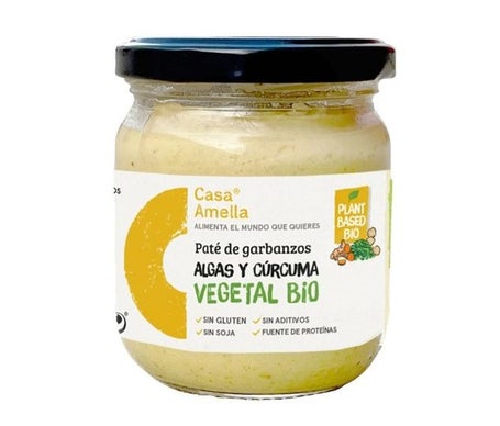 Casa Amella Paté Garbanzos Algas Curcuma Sin Gluten Bio 180g