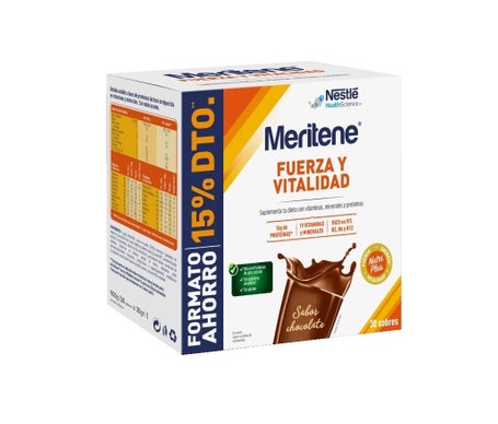 Nestlé Meritene® Fuerza y Vitalidad Sabor Chocolate 30sobres