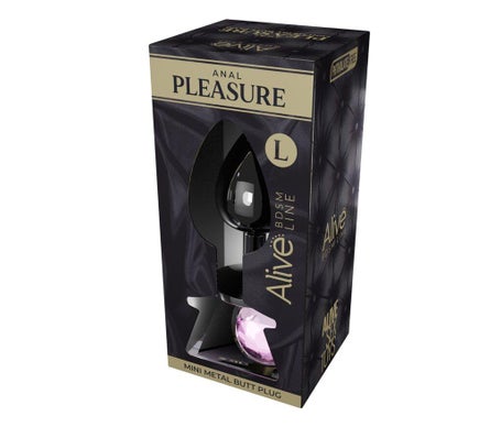 Alive Anal Pleasure Mini Plug Metal Rosa Talla L 1ud
