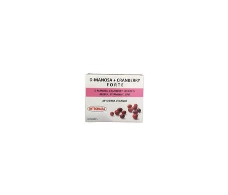 Integralia D-Manosa+Cranberry Forte Abedul Vit C Zinc 20 Sobres