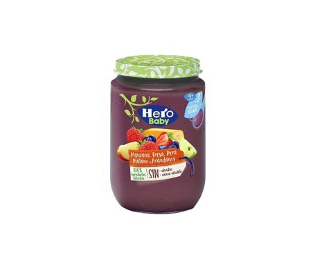 Hero Baby Tarrito Manzana Fresa Pera Plátano Arándanos 4M 190g