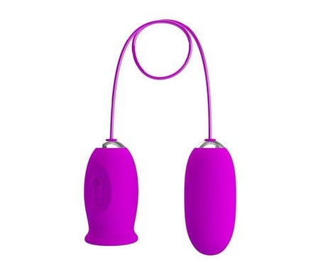 Pretty Love Daisy Huevo Dual Vibrador Recargable Morado 1ud