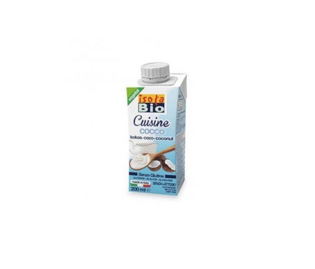 Isola Bio Crema Leche Coco para Cocinar Bio 200ml