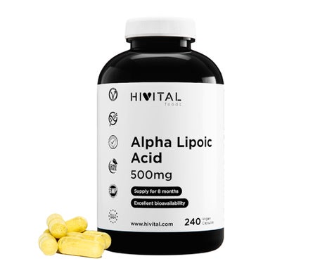 HIVITAL Ácido Alfa Lipoico ALA 500 mg 240 cáps
