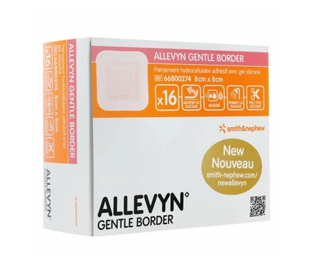 Allevyn Gentle Border Apósito 8x8cm 16uds