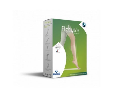 Actys 20 Media Autofix C2 Mujer Beige Claro C2+ 1 Par