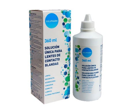 Solupharm solución única para lentes de contacto blandas 360ml