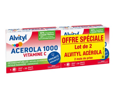 Alvityl Acerola 1000 Vitamina C 2x30comps