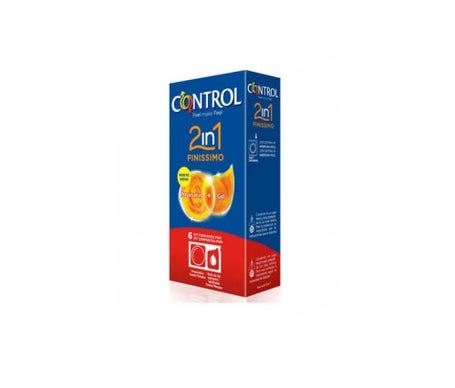 Control Finissimo 2 En 1 Preservativo + Gel 6u