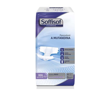 Soffisof Classic Maxi Braga Pañales XXL 15uds