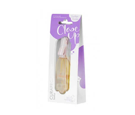 Curaprox Baby Clip para Chupete Naranja 1 ud
