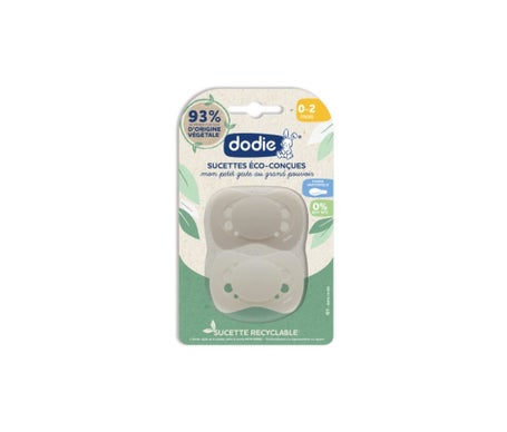 Dodie Chupetes Anatómicos Diseño Eco 0-2M Beige 2uds