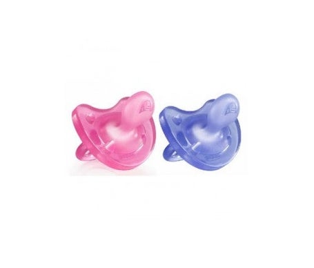 Chicco Chupete Todo Silicona Rosa/morado +12m, 2 Unds