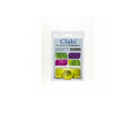 Clabi® pulsera de citronela verde antimosquitos 1ud