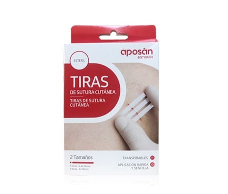 Aposán Tiras de Sutura Cutánea 2 Tamaños 7uds