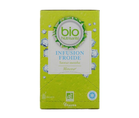 Nutrisanté Infusión Fría Adelgazar Bio Menta 20 Sobres