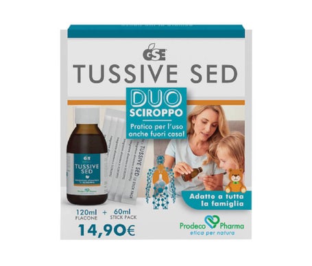 Gse Tussive Sed Duo Jarabe Tos Seca 120ml + 6 Stick Pack