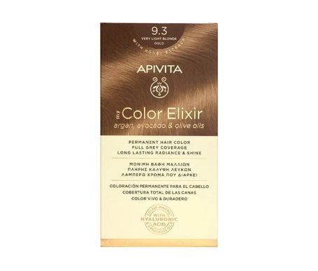 Apivita Tinte 9.3 Rubio Extra Claro Dorado 140ml
