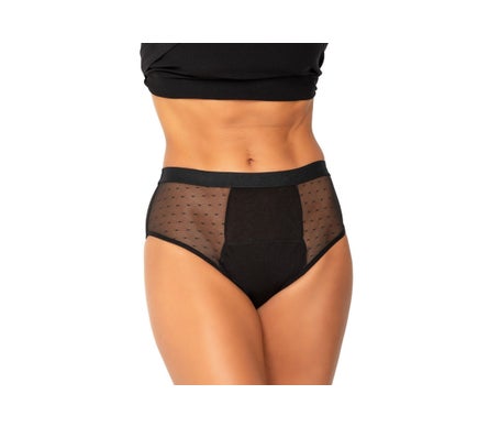 FreeU Pack Braga Menstrual Lavable Algodón Charlotte Negr L 2uds