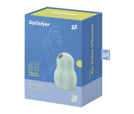 Satisfyer Pro To Go 1 Estimulador y Vibrador Verde 1ud