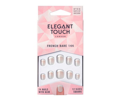 Elegant Touch Uñas Postizas French Bare 144 24uds