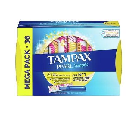 Tampax Pearl Compak Tampón Regular 36uds