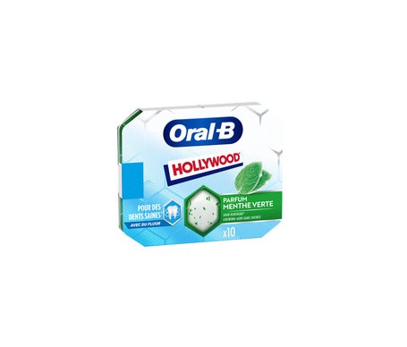 Oral-B Hollywood Chicles Sin Azúcar Menta Verde 10uds