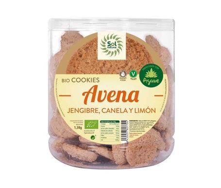 Sol Natural Galletas de Avena Jengibre Limón Bio 1300g