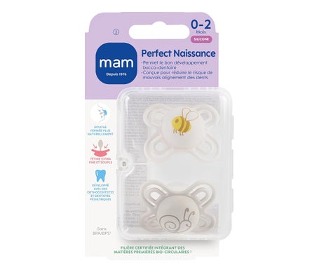 Mam Perfect Naissance Chupete 0-2 Meses 2uds