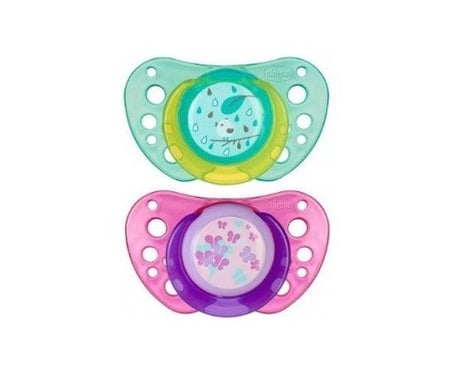 Chicco Chupete Physio Air Caucho rosa 16-36m 2uds