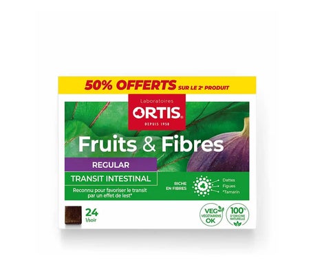 Ortis Fruit & Fibres Regular 2 X 24 Cubes À Mâcher