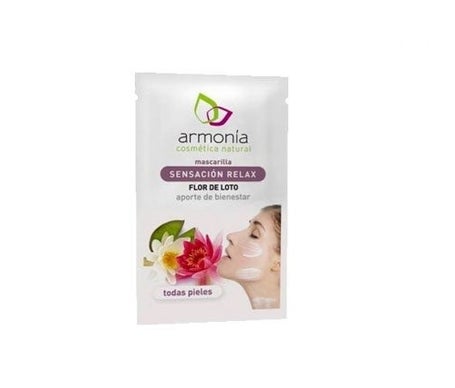 Armonía mascarilla facial sensación relax flor de loto 10g