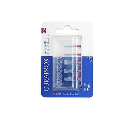 Curaprox Interdental Cepillo 406 Perio Refill Fucsia 5uds