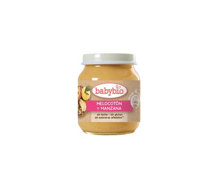 BabybioTarrito Ecológico De Melocotón Y Manzana 130g
