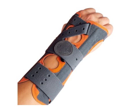 Orliman muñequera férula T-S color naranja y gris 1ud