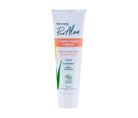Crema Facial Intensiva de Aloe Puro 63% Aloe Vera 50 Ml