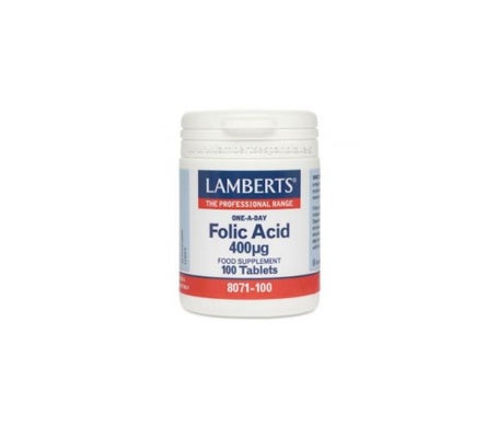 Lamberts ácido fólico 400g 100 tabletas