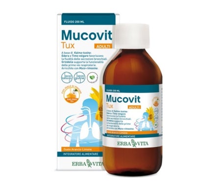 Erba Vita Mucovit Tux Fluido Adulto 200ml | Natural Doctor