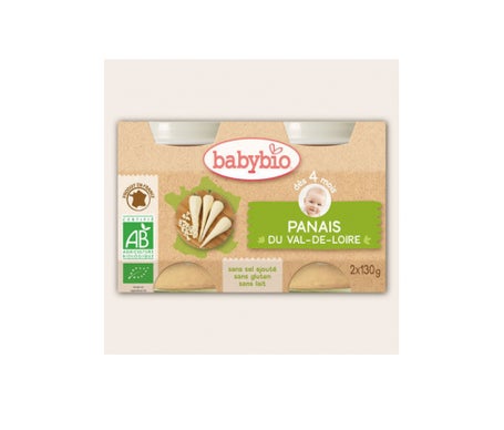 Babybio Organic Parsnip Jars in 4 Months 2x130g