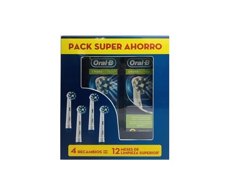 Oral-B® CrossAction Cabezal de Recambio 4uds