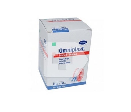 Omniplast esparadrapo hipoalérgico tejido resistente 10m X 10cm 1u