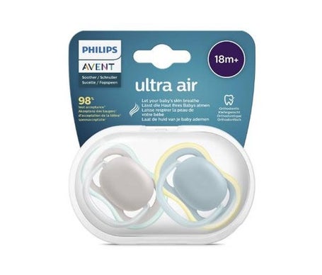 Philips Avent Kit Chupete Ultra Air +18m Neutro 2uds